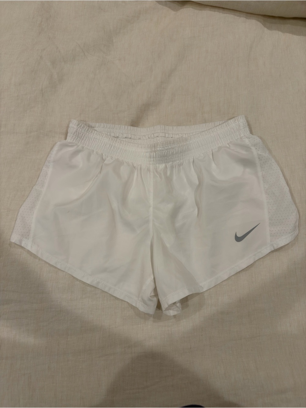 Nike White Women's Athletic Running Shorts